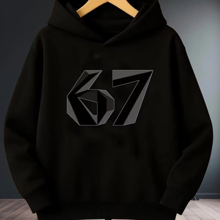 Fun Six Seven 6 7 Meme Design Hoodie for Kids Chaotic Humor Y2k Game Saying Tee Novelty Gift Boys Top Fashion Children's Clothes