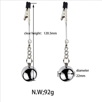 Metal Nipple Clamps Milk Clips Clit Breast Massage Clamps Adult Flirting Teasing Erotic Gadgets Bdsm Slave Sex Toys For Couple