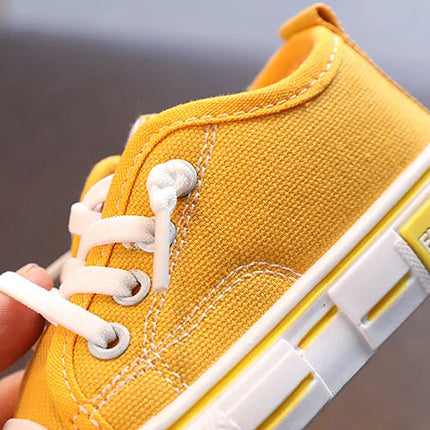 2025 New Children's Canvas Shoes Fashion Baby Board Shoes Girls' Breathable Single Shoes Boys' Casual Shoes