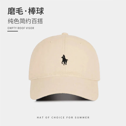 Unisex Polo Cap Cotton Baseball Hat - Embroidered Dad Hat Sun Protection / Casquette Polo Unisexe Coton - Chapeau Baseball