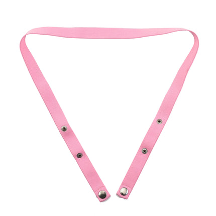 Pink Male Penis Ring Chastity Cage Auxiliary Belt Anti-off Device Elastic Belt Adjustable Underwear Rope Scrotum Ring Sex Toy