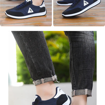 Men's Breathable Mesh Sports Shoes Lightweight Comfortable Soft Bottom Casual Shoes Versatile Footwear for All Seasons