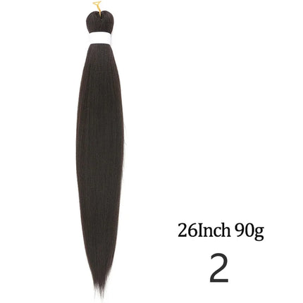 Pre-stretched long braided hair 26-inch crochet braided hair synthetic African Ombre giant Xpression braided hair