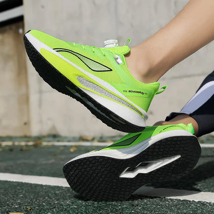 Running Shoes Carbon Board Speciality Marathon Men Sports Breathable Lightweight Women's Comfortable Athletic Nonskid Sneakers