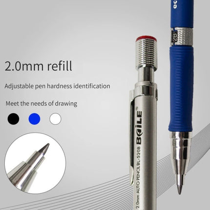 2.0mm Mechanical Pencil With Black/Color Lead Refill Automatic Pencil Art Drawing Painting Sketching School & Office Stationery