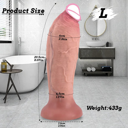 3 Sizes Realistic Dildo Anal Toy Butt Plug Huge Knot Penis Soft Fake Dick With Suction Cup Sex Toys For Woman Vagina Masturbator