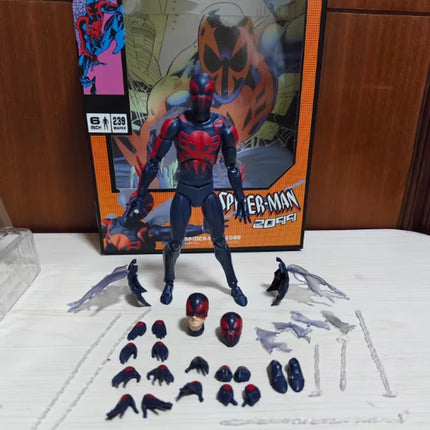 NEW MAFEX 239 Spider Man 2099 Comic Version 1/12 Scale 6-inch Mobile Doll Handmade Genuine Action Figure Toy