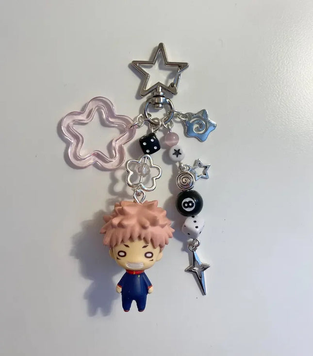Handmade JJK Figurine Keychains y2k Bag charm Unique Anime Accessory