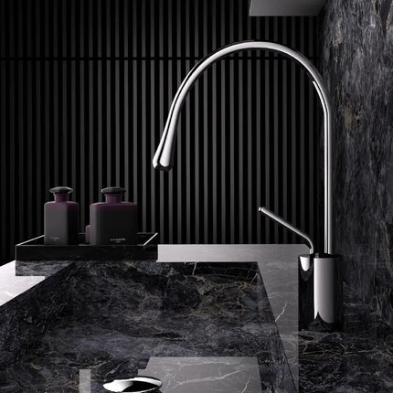 Brushed Rose Gold Bathroom Faucet Brushed Gold Basin Faucet  Hot  Cold Sink Faucet Brass Lavotory Faucet Swivel Sink Water Crane