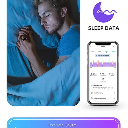 R11M Smart Ring Fitness Ring Bluetooth-Compatible 5.0 Multi-sport Modes R11 Heart Rate Blood Oxygen Sleep Monitoring