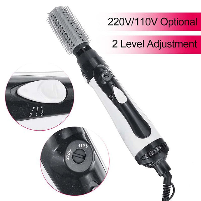 Professional Negative Ionic Ceramic Hair Dryer and Hot Air Brush Volumizer Styler Lightweight One Step Blow Brush Styling Tool
