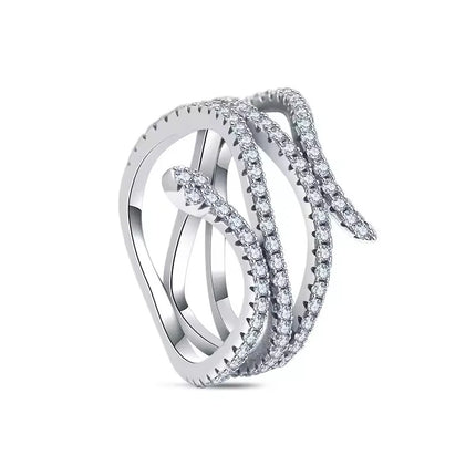 2025 New 925 Sterling Silver Shiny Classic Square Crown Heart-shaped Ring Exquisite Luxury Charm Jewelry Holiday Surprise Gifts