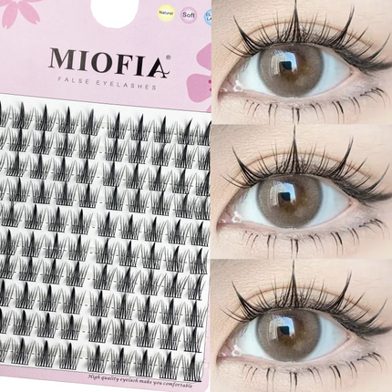 120 bundles Mink False Eyelash Natural Fishtail Lash 3D Russian Individual Eyelash Extension Cluster Makeup Tool Wholesale