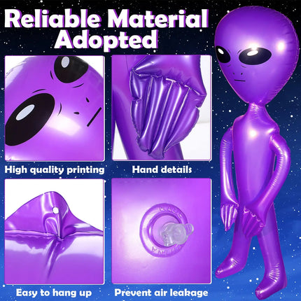 2Pcs Inflatable Alien Inflatable Toys For Halloween Thanksgiving Decoration Entertainment And Christmas Party Gifts