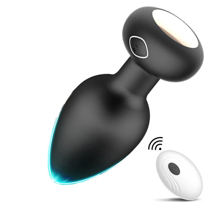 10 Modes Anal Plug Vibrator Vibrating Butt Plug Remote Control Anal Plug for Prostate Massage Adult Sex Toys for Men and Women