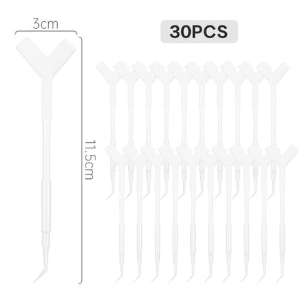 10/30/50PCS  Y Shape Eyelash Makeup Brushes Eyelash Extension Supplies Lash Accessories Reuseable Plastic Eyelash Perming Brush