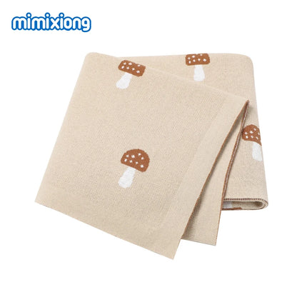 Baby Blankets Knitted Newborn Swaddle Stroller Bedding Wrap Cartoon Alpaca Infantil Boys Girls Receiving Blanket Children Quilts