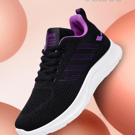 Litfun Women's Casual Sports Shoes Fashion Female Soft Bottom Sneakers Breathable Mesh Running Shoes Leisure Light Flats Shoes