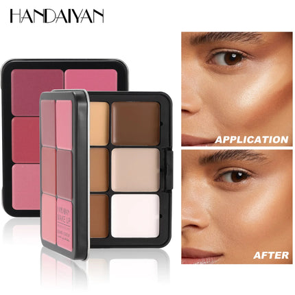 12-color iron box concealer blush cream matte highlight contour makeup all-in-one palette