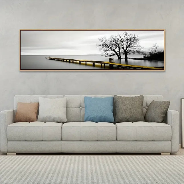 1pc Industrial Style Bridge Scenery HD Canvas Painting Art Posters for Home and Office Decor Wall Pictures Frameless