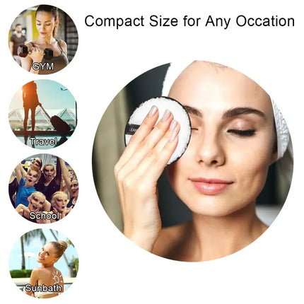 3Pcs Reusable Make Up Remover Pads Cotton Wipes Face Cleansing Sponge Cosmetics Microfiber Washable MakeUp Towel Skin Care Tools