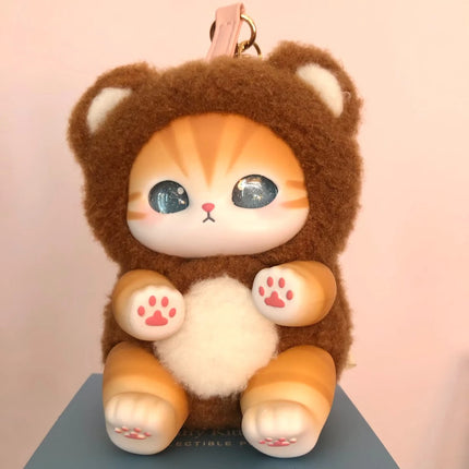 In Stock Genuine Mofusand Vinyl Series Blind Box Shark Cat Mofusand Kiramekko Fluffy Kittens Surprised Box Plush Toy Cute Toys