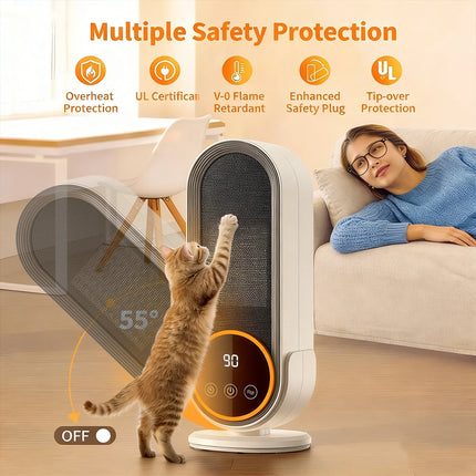 1200W Electric Heater Portable Fan Heaters Room Heater Home Office Desktop Heaters Warmer Machine For Winter Warmer for Home Use