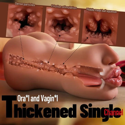 18+ Realistic Oral Sex Vaginal Sex Toys for Men Pocket Pussy Vagina Erotic Artificial Anal Vaginal Male Masturbators Adults Toys