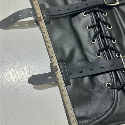 BDSM Bondage Leg Binder,PU Leather Bound Legs Straps Restraint Slave Lockable Ankle Cuff Sex SM Adult Game Sex Toy For Women Men
