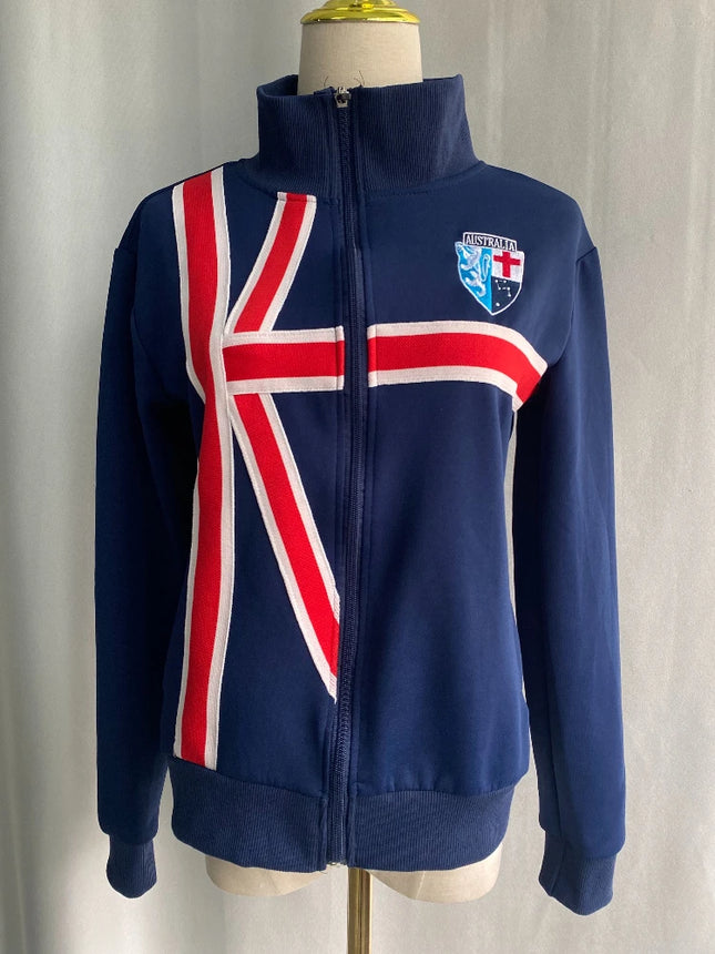 American Vintage Hoodies Stand Neck Pockets Patchwork Contrast Color Sweatshirts Y2k Harajuku Streetwear Tops Women's Clothing