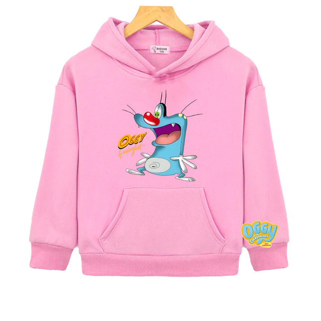 Oggy and The Cockroaches Boys Hoodies Comic Comfortable boys/girls Spring Autumn New Kids Hooded Sweatshirts Kawaii Sportswear