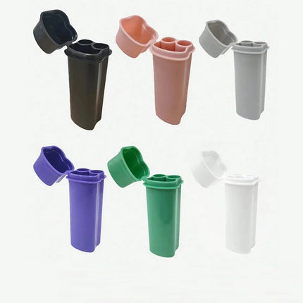 Two Holes Flip-top Cigarette Case Kit Including Lighter for Easy Storage Portable  Around Smoking Compact Smoke Storage