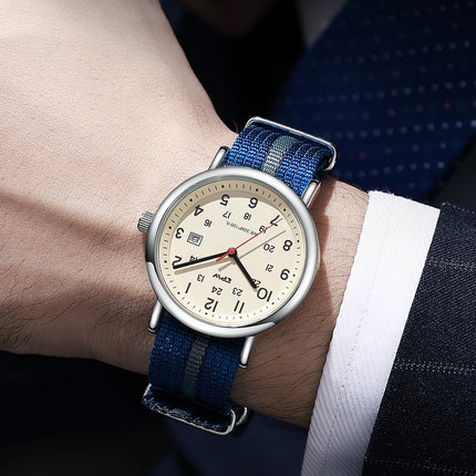 2026 TPW Field Watch Easy Reading Fabric Strap 24 Hours Display Quartz Movement Day function