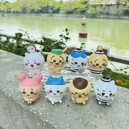 Japanese Anime Chiikawa Mini Figurine Capsule Toy Blind Box Cute Prisoner Hachiware Usagi Kurimanju Action Figure Desk Decor