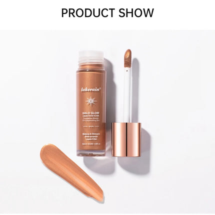 Halo Glow Liquid Filter Liquid Highlighter Face Contouring Pearlescent Makeup Brightener Bronzer Glow Body Face Contour Shimmer