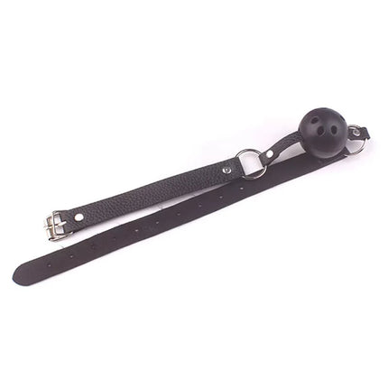 4 Colors Faux Leather Mouth Gag Adjustable Plastic Ball Adult Flirting Fetish Roleplay Game Props Couples BDSM Bondage Sex Toys