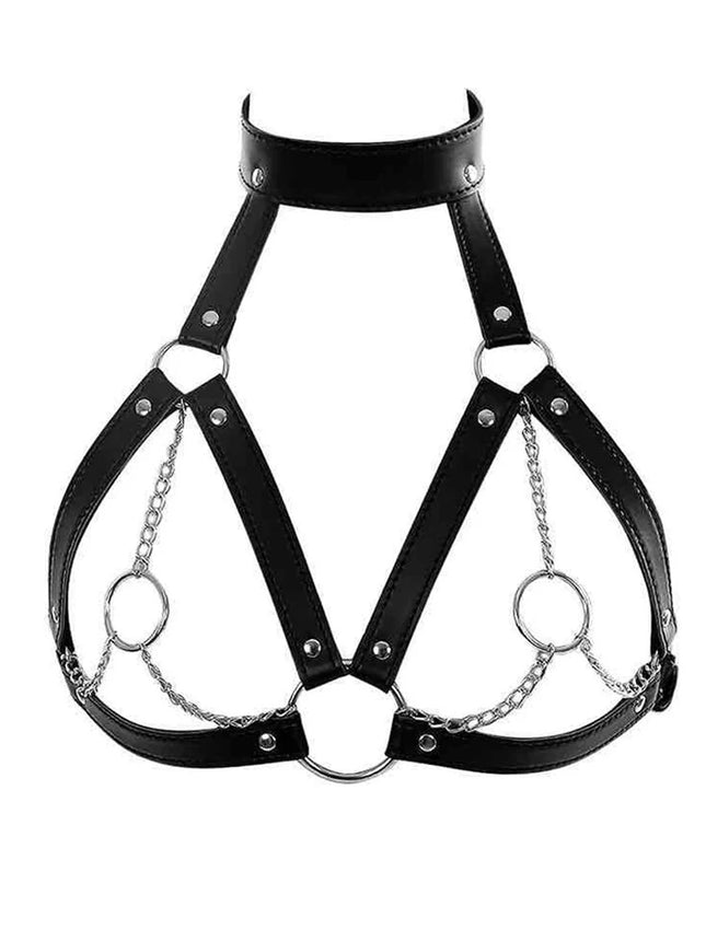 BDSM Bondage Women Sexy Body Harness Belt Sex Toys Straps Lingerie Chest Harness Leather Lingerie Gothic Fetish Women Clothing