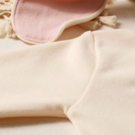 Ylsteed Newborn Outfits for Photo Shooting Long Sleeve Baby Bodysuit with Big Rabbit Ears Hat Infant Photography Clothes