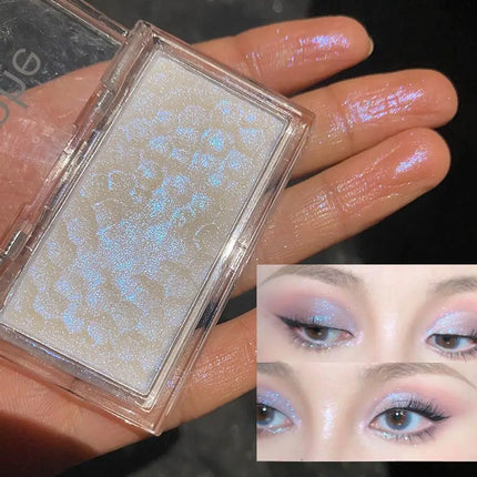 Potato Glitter Monochrome Eyeshadow Palette Natural Light Highlighter Powder For Delicate Eye Makeup Diamond Brightening