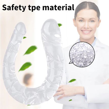 Extra Long Soft Double Head Dildo Toy For Adult Flexible Jelly Vagina Anal Women Gay Lesbian Double Ended Dong Artificial Penis