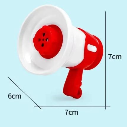Recordable Mini Speaker Loudspeaker Handheld With Key Chain Children's Megaphone Outdoor Loudspeaker Decompression Toy