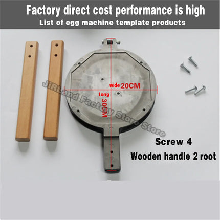 Gas waffle furnace mold Commercial electrothermal waffle template Checkered cake molds Waffle molds