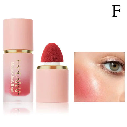 Matte Glitter Face Liquid Blusher Smooth Cheek Eye Mousse Blush Highlighter Stick Rouge Waterproof Contour Makeup