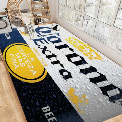 C-Corona E-Extra Beer Room Mats Anti-slip Absorb Water Long Strip Cushion Bedroon Mat Household Carpets