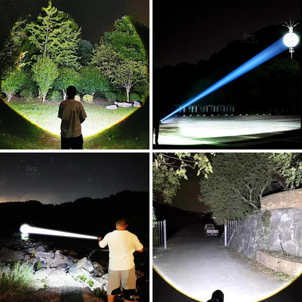 2026 NEW LED Handheld Flashlight Ultra-Bright 780000000LM 15000mAh USB Rechargeable High Strong Power Led Tactical Lantern