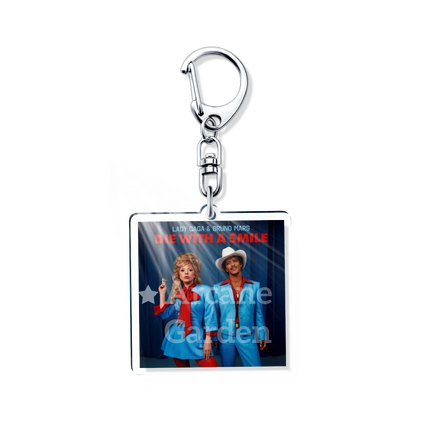 Lady Gaga Abracadabra Sexy Actress Acrylic Icon Keychain Cool Bag Charm Pendant Fan Key Chain Souvenir Creative Friend Kingring