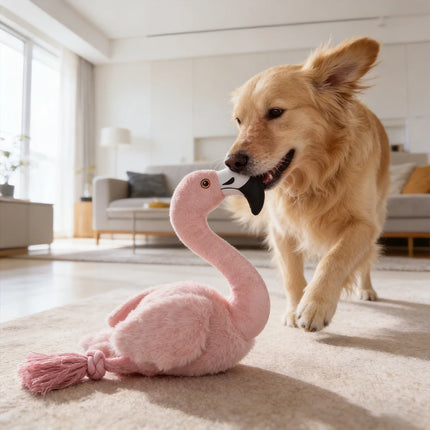 Cat & Dog Plush Toys: Interactive Calming Bite-Resistant Washable Vocal Chew Toys for All Breeds