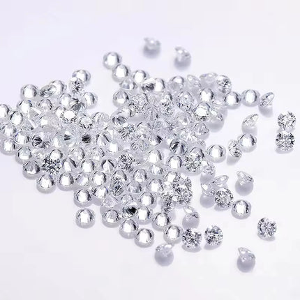 Lab Grwon Moissanite Diamond White D Color Small Sizes VVS1 Loose Stones From 0.9mm to 3.0mm Positive Pass Diamond Tester