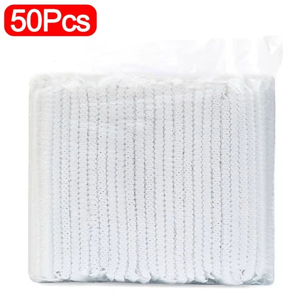 100/50/10PCS Disposable Non Woven Fabric Hat Elastic Sterile Caps Eyelash Extension Head Covers Spa Salon Beauty Accessories