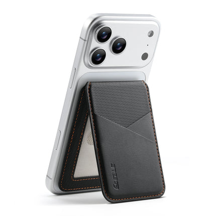 Luxury Business Leather Wallet Card Holder Bag For iPhone & Samsung Galaxy MagSafe Accessories With Slim Geometric Design Gift